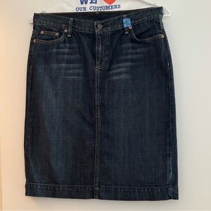 LIKE NEW! J. Crew Classic Cotton Jean Pencil Denim Skirt Sz 31